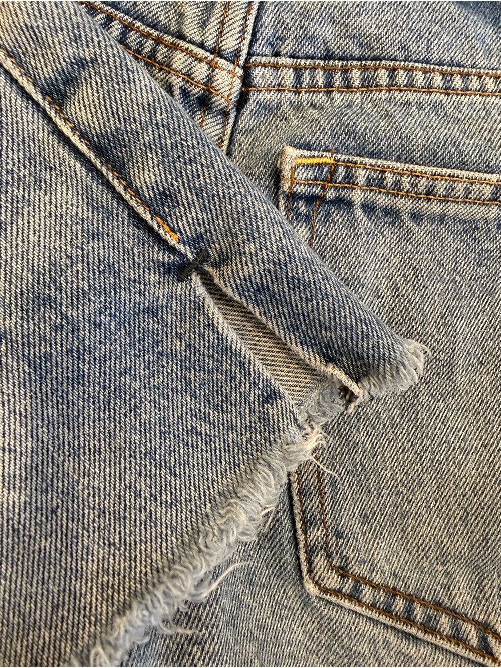 Abercrombie & Fitch Annie High Rise Cut Off Shorts Women’s Size 26 Clean Girl - Picture 6 of 8